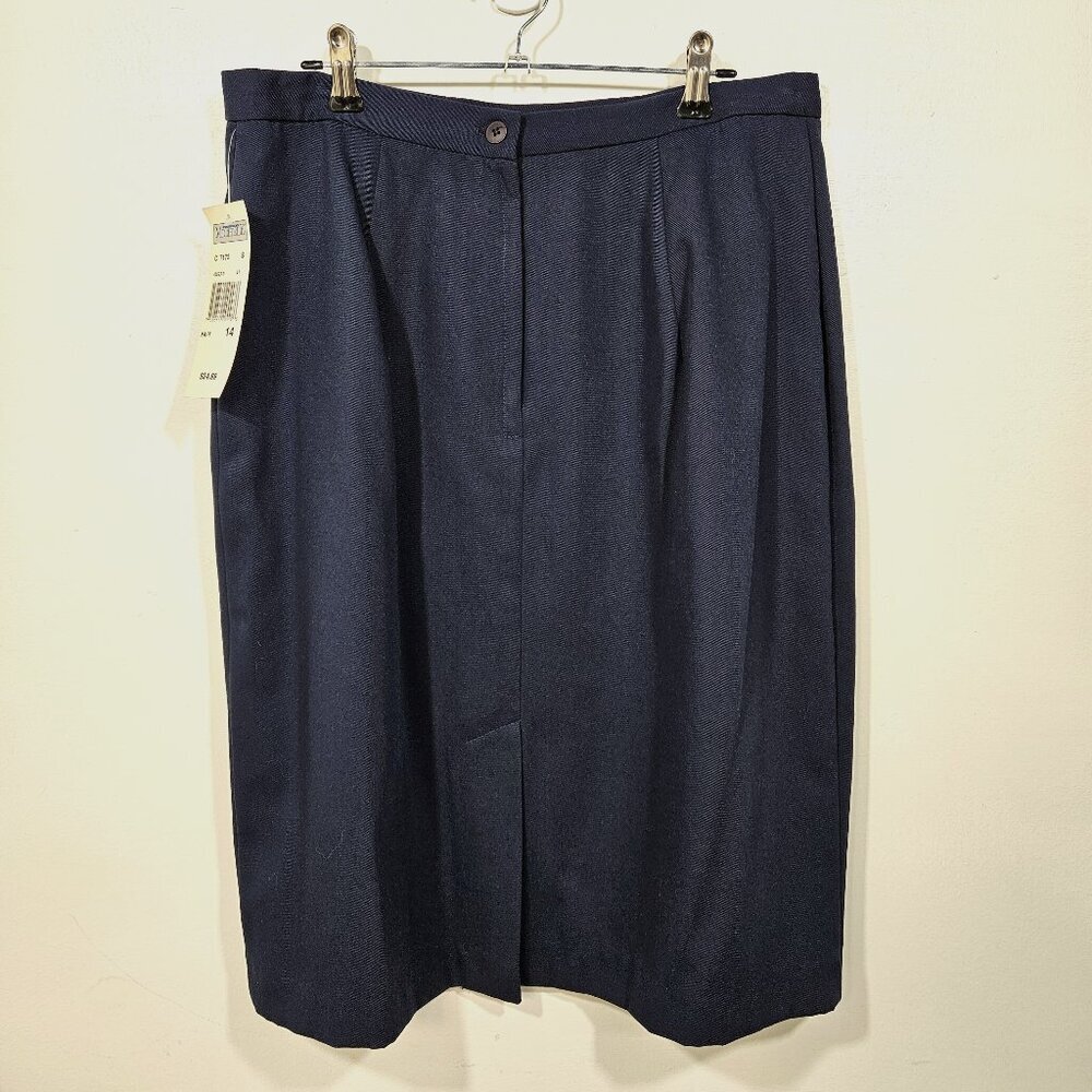 Michele NWT Navy Blue Skirt Size‎ 14 Fully Lined (HS38)
